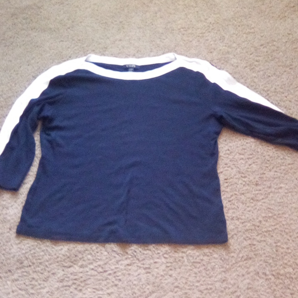 Chaps Sports 3/4 Women Blouse Top Size XL